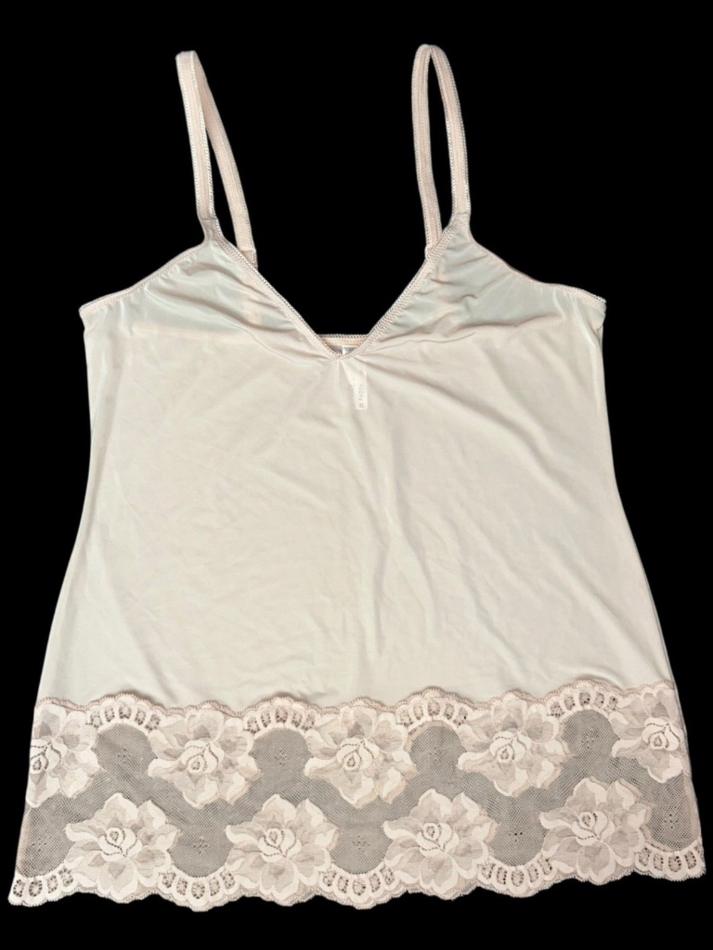 Wacoal Rose Cami Tank W/ Lace Trim Sz XL Under Garment Smooth Layer 811363